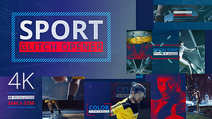 After Effects Sports Highlights Video Display Templates Editable